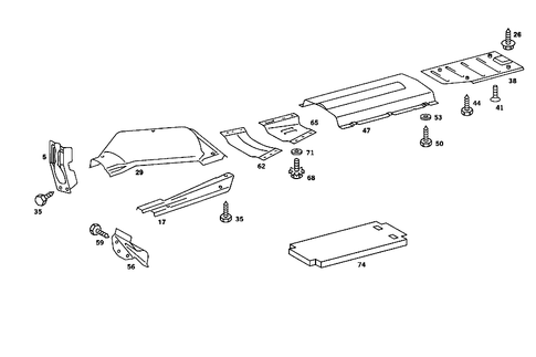 Screening Plates for 1985 Mercedes-Benz 380SL #1