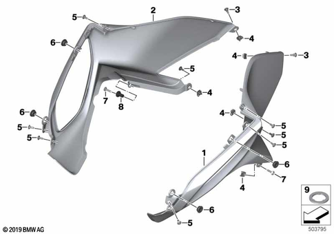 Motorcycle Trim Section, Windshield for 2021 BMW-Motorrad R 1250 RT #25