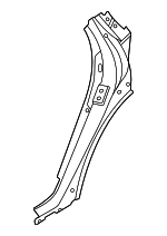 9Y3809239AYGRV - Body: Body C-Pillar Reinforcement for Porsche Image