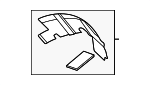 9Y0863633A - Body: Wheel Housing Side Panel Insulator for Porsche Image