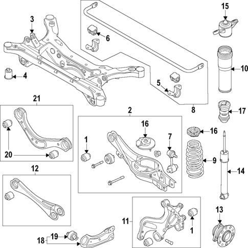 Rear Suspension for 2023 Kia Niro #0