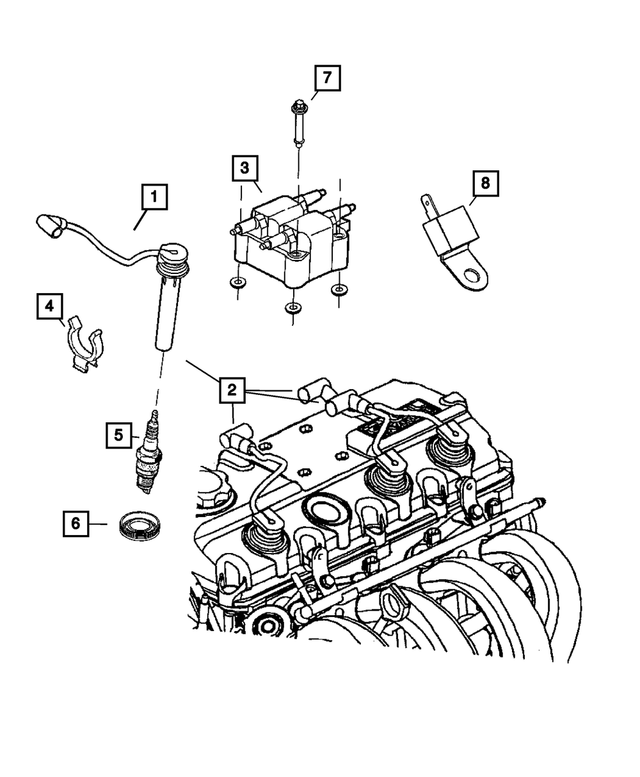 « 5033266AC – Electrical : Allumage Cable pour Mopar Image »