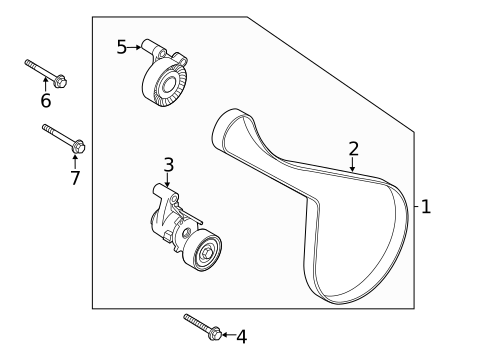 Belts & Pulleys for 2020 Volvo S60 #1
