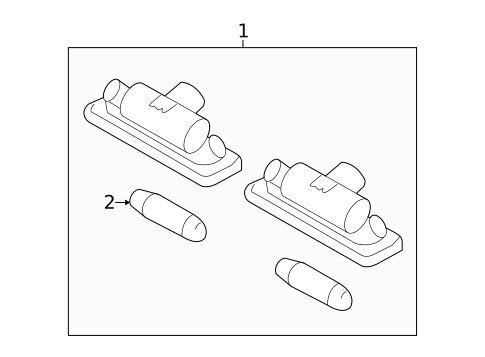 License Lamps for 2010 Ford Flex #0
