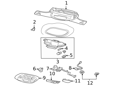 Lighting - Interior for 2002 Cadillac DeVille #1