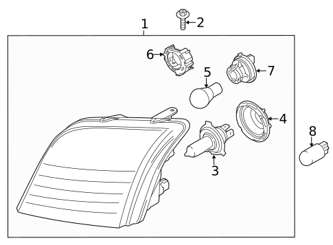 Headlamp Components for 2010 Ford Transit Connect #0