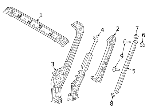Windshield Header & Components for 2019 Fiat 124 Spider #0