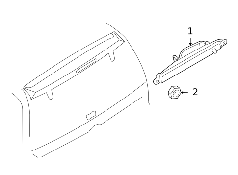 High Mounted Stop Lamp for 2010 INFINITI QX56 #0