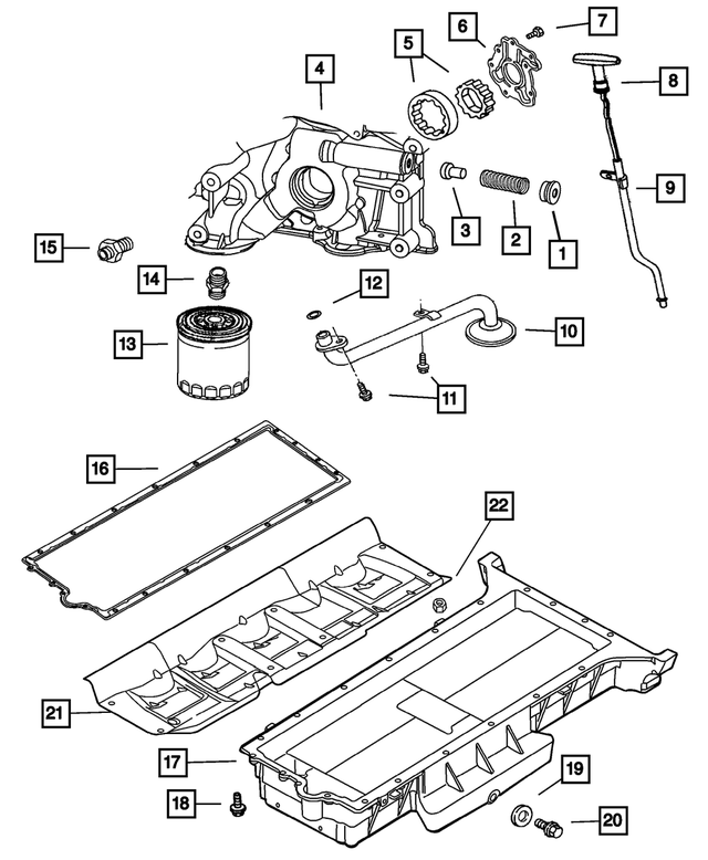 5037047AA - Engine 8.3L Ten Cylinder [EWC]: Oil Pressure Relief Valve Cap for Mopar Image