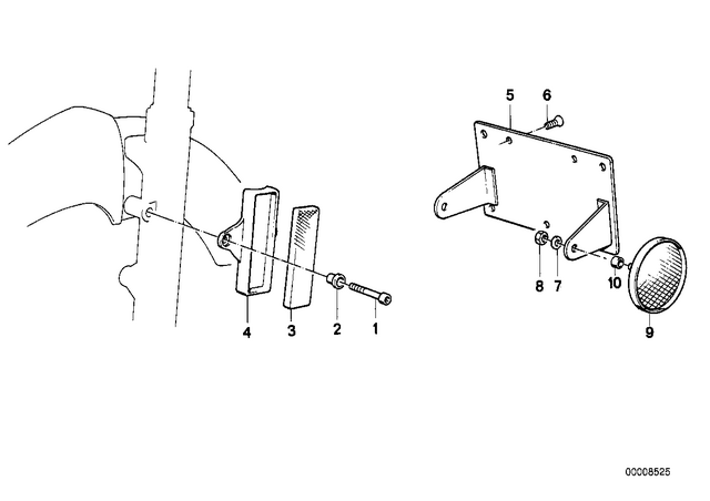 46622303274 - Frame and Mounting Parts: Bracket -  for BMW-Motorrad Image