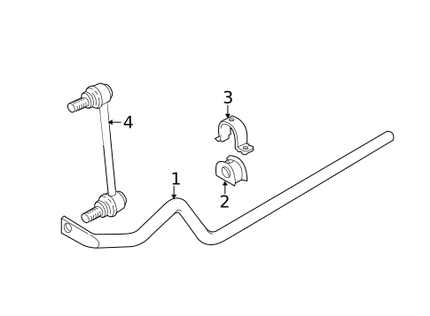 Stabilizer Bar & Components for 2000 Volvo V40 #1
