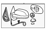 20809974 - Body: Mirror Assembly for Chevrolet: Silverado 3500 HD | GMC: Sierra 3500 HD Image