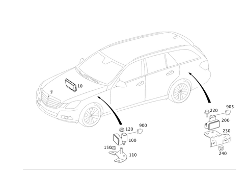 Electrical Parts for Suspension Adjustment for 2012 Mercedes-Benz E350 #0