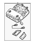 92810F2250TRY - : Overhead Console for Hyundai: Veloster Image