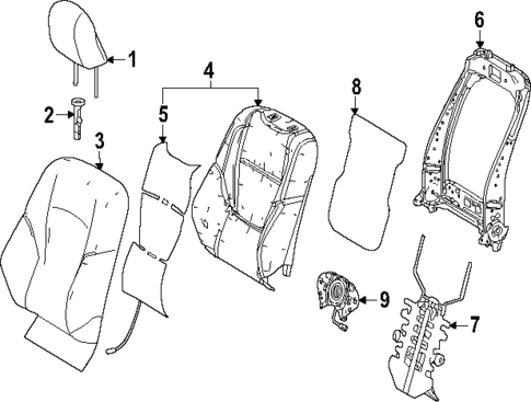 Driver Seat Components for 2025 Toyota 4Runner #1