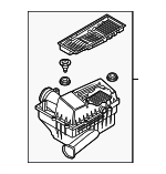 5C0129601D - Engine: Air Cleaner Assembly for Volkswagen: Beetle, Jetta, Passat Image