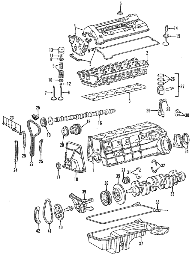 1040102508 - Engine: Cylinder Block for Mercedes-Benz Image