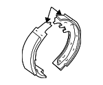 D40604BA1A - : Park Brake Shoes for Nissan: Rogue Image