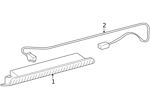 High Mounted Stop Lamp for 2013 Toyota Corolla #1
