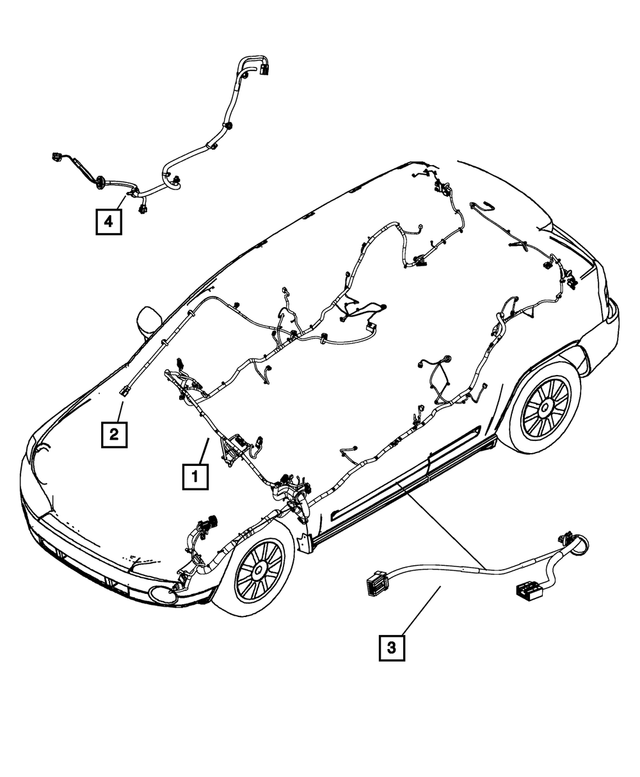 68273552AD - Electrical: Unified Body Wiring, Us, Canada for Jeep: Compass Image