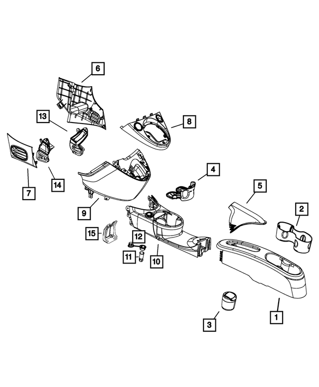 1RY43LW9AC - : Cup Holder Mat for Mopar Image