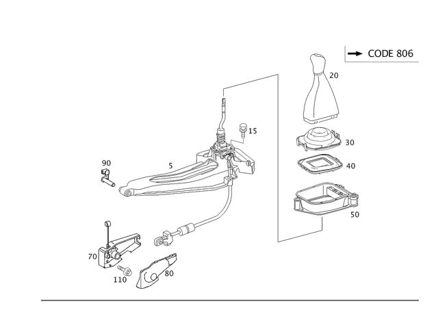 1634 - Gearshift Mechanism: Bolt and Washer Assembly for Mercedes-Benz Image image