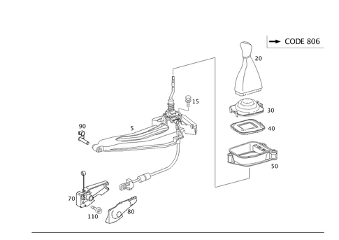 Floor Shift, Mechanical Six-Gear Transmission for 2007 Mercedes-Benz E320 #0