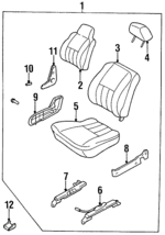 K20157092C50 - : Track End Cover for Kia: Sephia Image