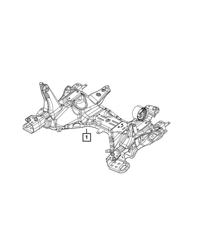 68422191AD - Front Suspension: Front Suspension Crossmember for Mopar Image