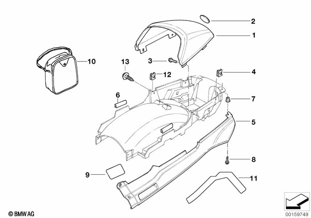 52532325201 - Seats and Seat Bench: Badge - D=45 for BMW-Motorrad Image