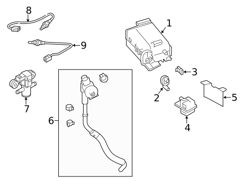 Emission Components for 2018 INFINITI QX80 #1