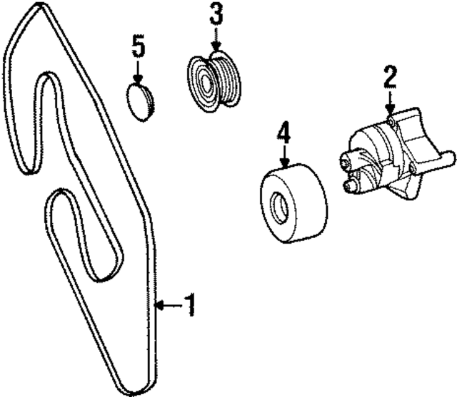 10997739264 - Cooling System: Serpentine Belt for Mercedes-Benz Image