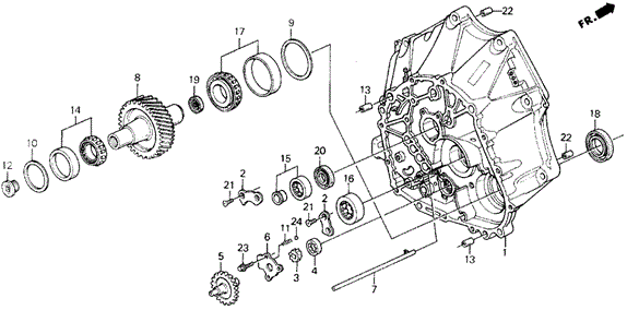 MT Clutch Housing for 1995 Acura Legend #0