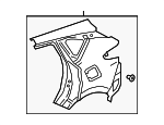 4646TJBA20ZZ - Body: Quarter Panel for Acura Image