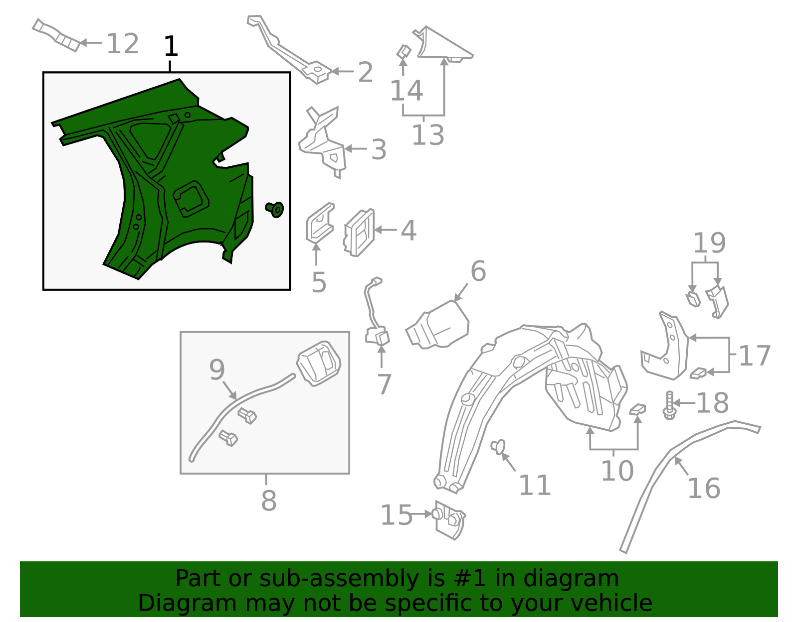 2022-2025 Acura RDX Quarter Panel 04646-TJB-A20ZZ | OEM