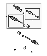 434100W150 - Front Drive Axle: Axle Assembly for Toyota: Highlander Image
