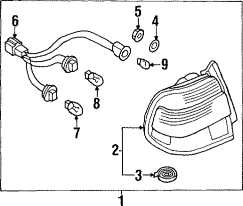 Bulbs - Chassis for 1998 INFINITI Q45 #1