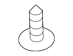 9A700769800 - Body: Splash Guard Screw for Porsche Image