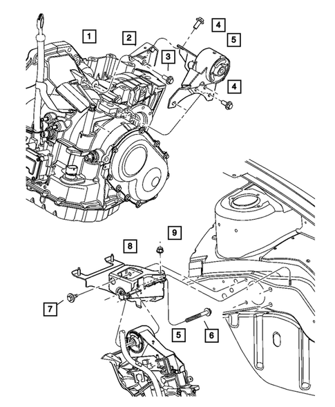 Engine Mounting for 2005 Dodge Neon #10