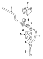 25559836 - Suspension: Stabilizer Bar for Buick: LeSabre | Oldsmobile: 88, LSS, Regency | Pontiac: Bonneville Image