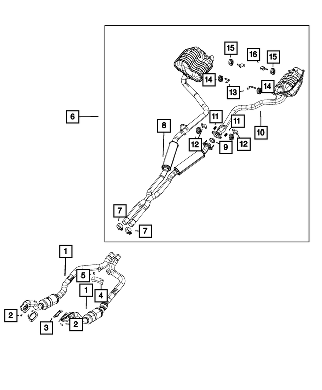 68038390AE - Exhaust: Front Pipe And Converter, Right for Mopar Image image