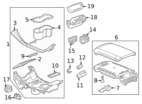 Gear Shift Control for 2023 GMC Acadia #0