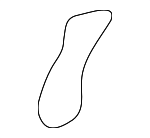 5542706040 - Body: Reinforcement Lower Retainer for Lexus: ES300, ES330 Image