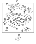68255544AA - : Sunroof Bracket, Right for Mopar Image