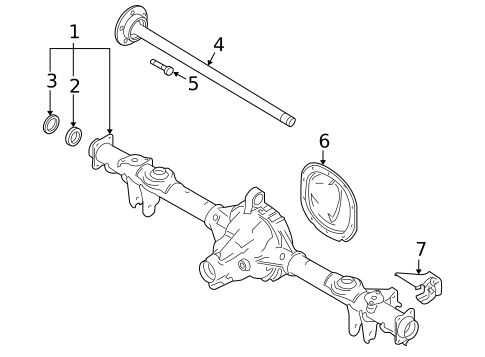 Axle & Differential for 2007 Ford Mustang #0