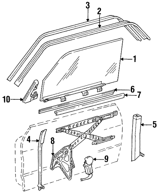 18205142 - Electrical: Window Motor for Mercedes-Benz Image