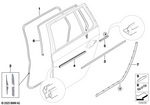 51767010859 - : Door Weatherstrip Rear for BMW Image
