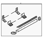 4C3Z16451AAA - Body: Step Bar Assembly for Ford: F-250 Super Duty, F-350 Super Duty, F-450 Super Duty, F-550 Super Duty Image