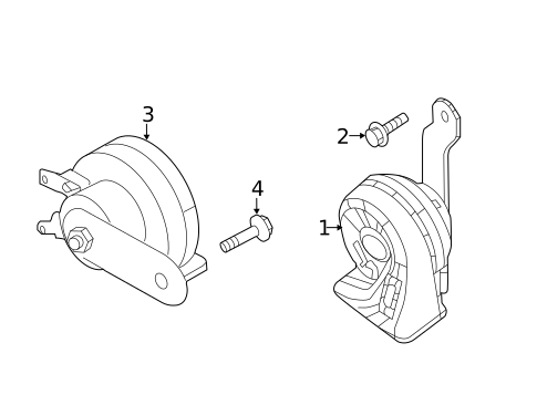 Horn for 2019 Nissan NV1500 #0