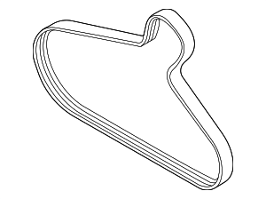 6N903137B - Maintenance &amp; Lubrication: Serpentine Belt for Audi Image